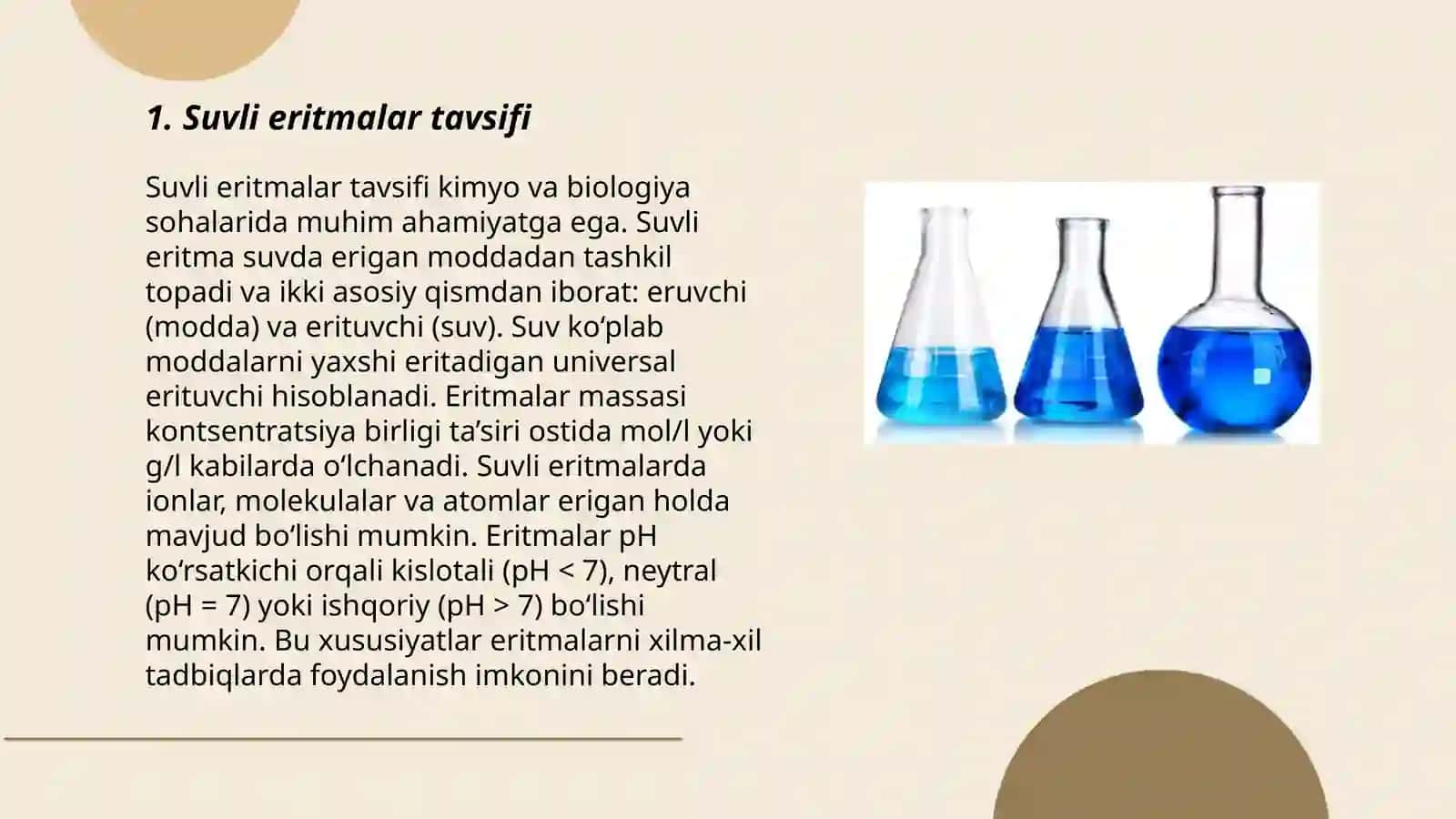 Suvli eritmalar, tavsifi, tasnifi, tayyorlanish bosqichlari. Ichish uchun ishlatiladigan suyuq dori turlari 3