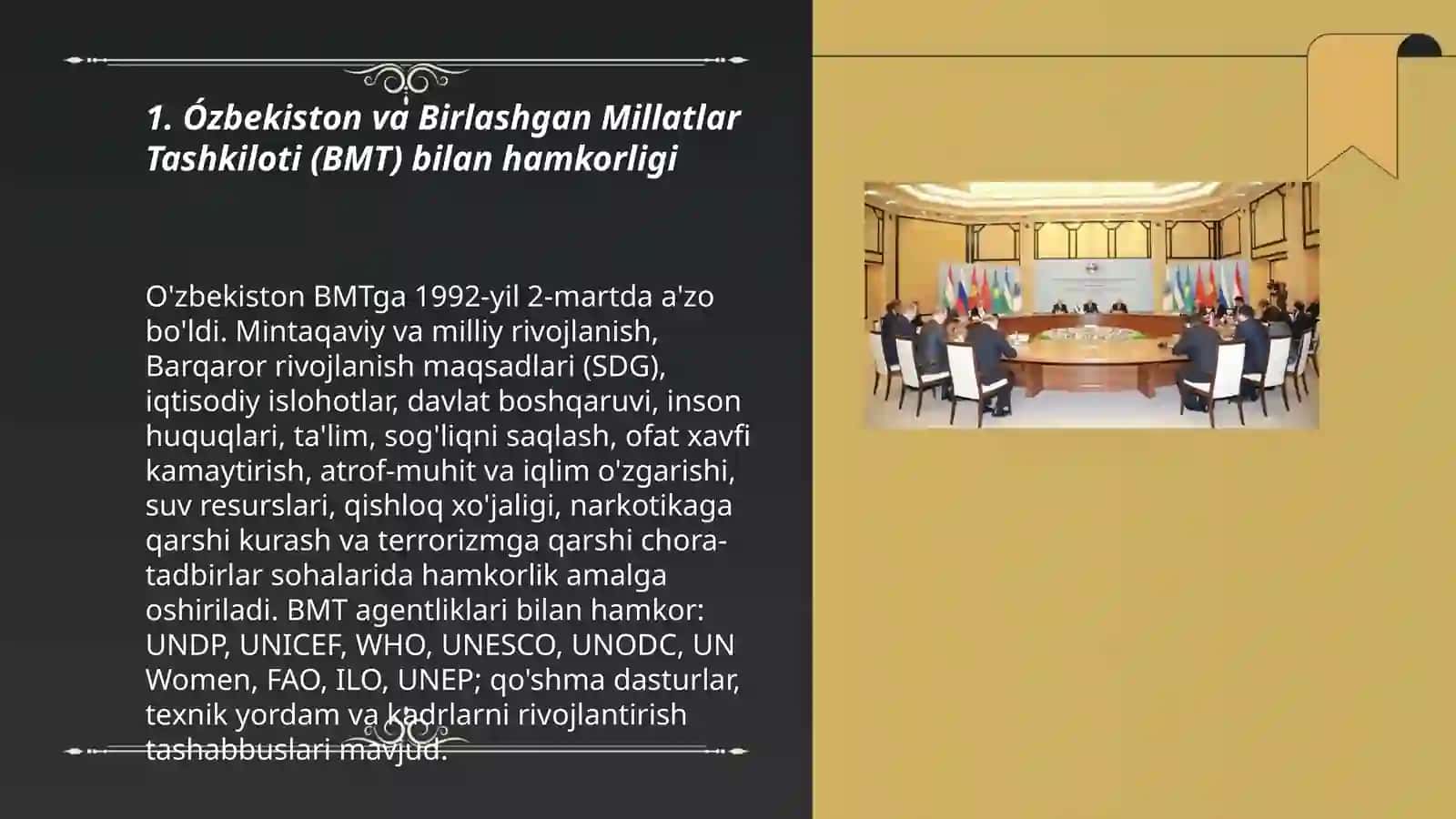 Ózbekistonning xalqaro tashkilotlar bilan aloqalari 3
