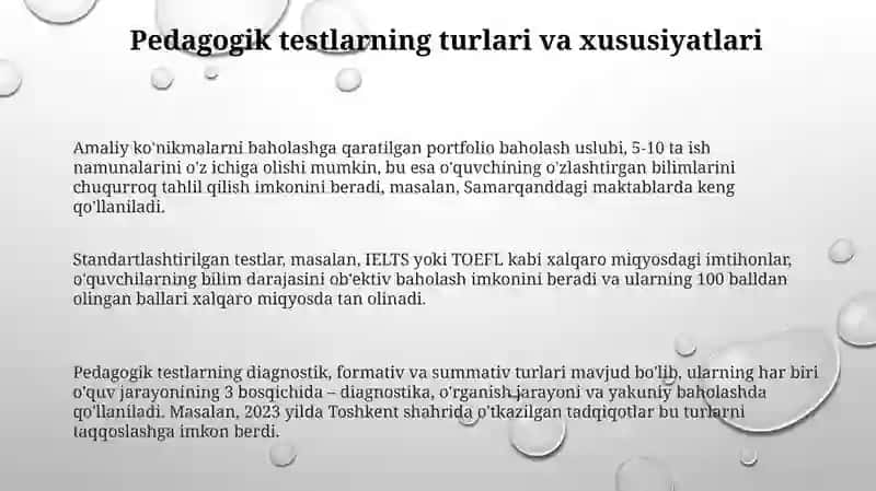 Testalogiya va pedagogik testlashtirishning qiyosiy tahlili 3