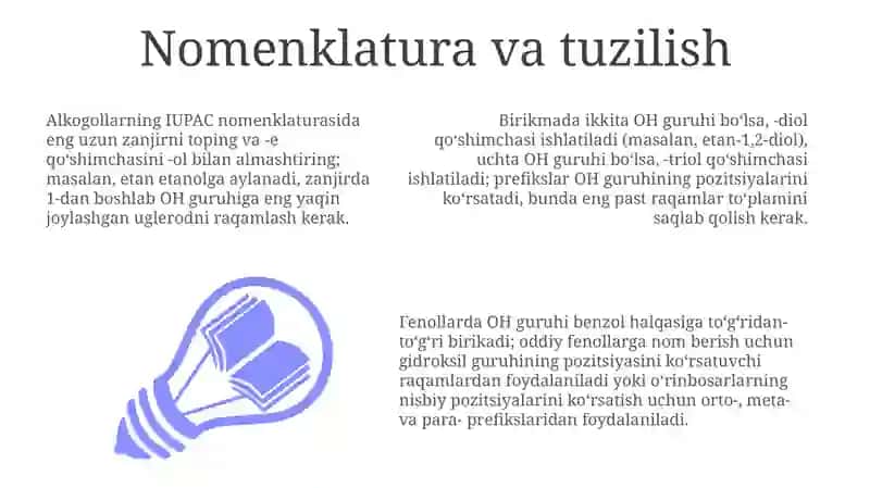 Spirtlar va fenollar 3