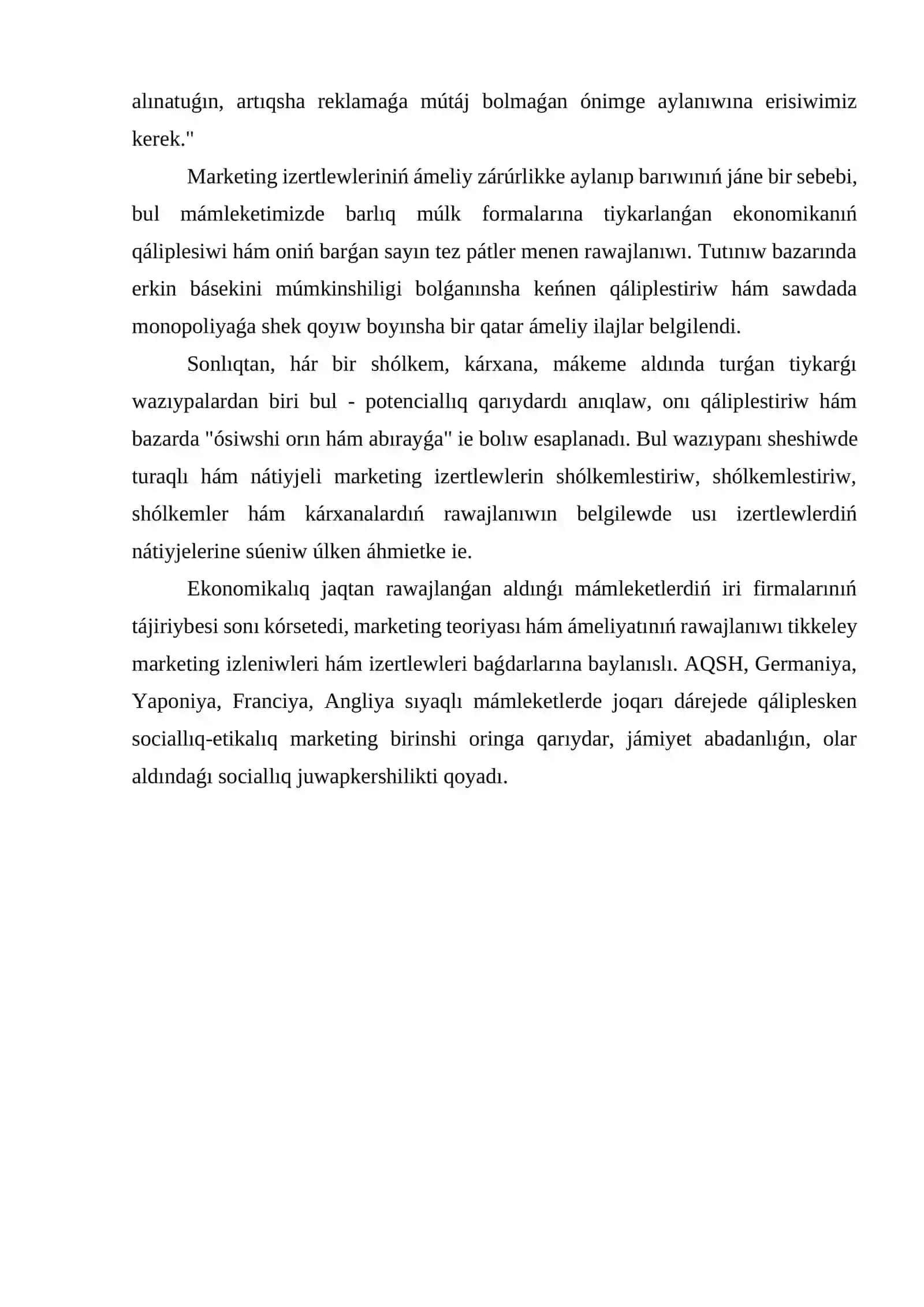 Marketing izertlewleriniń tiykarǵı basqıshları 3
