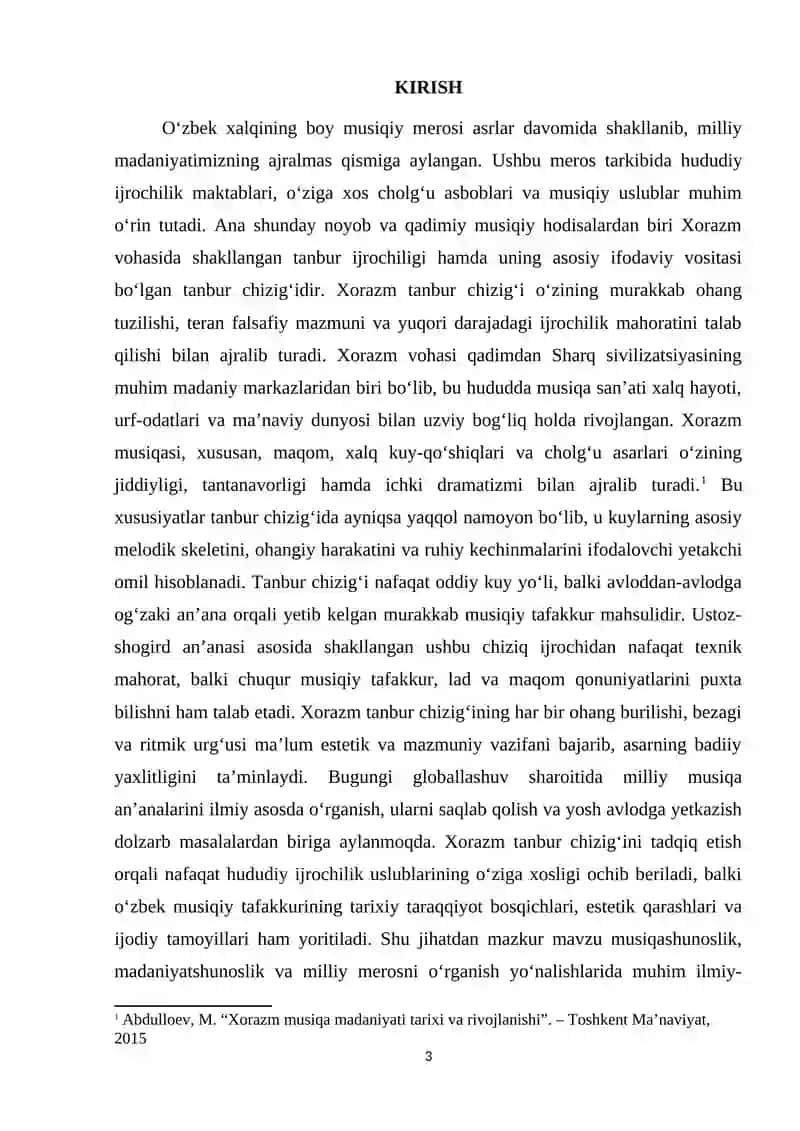Xorazm tanbur chizigʻi 3