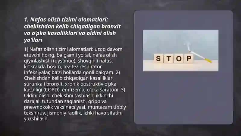Tamaki ta’siri alomatlari va oldini olish yo’llari 3