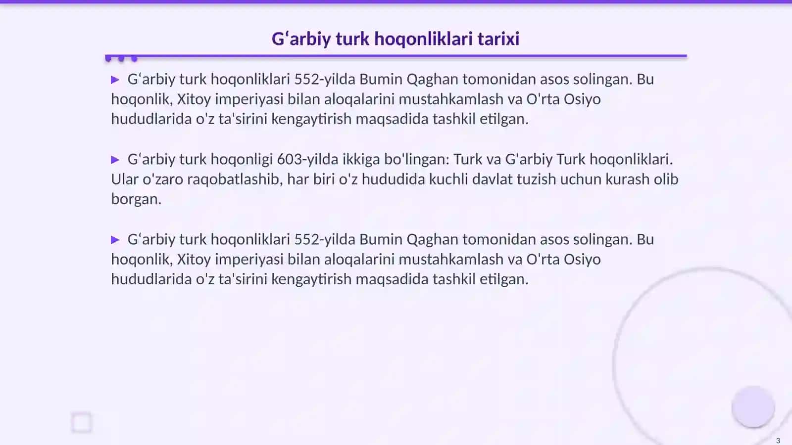 Gʻarbiy va Sharqiy turk hoqonliklari 3