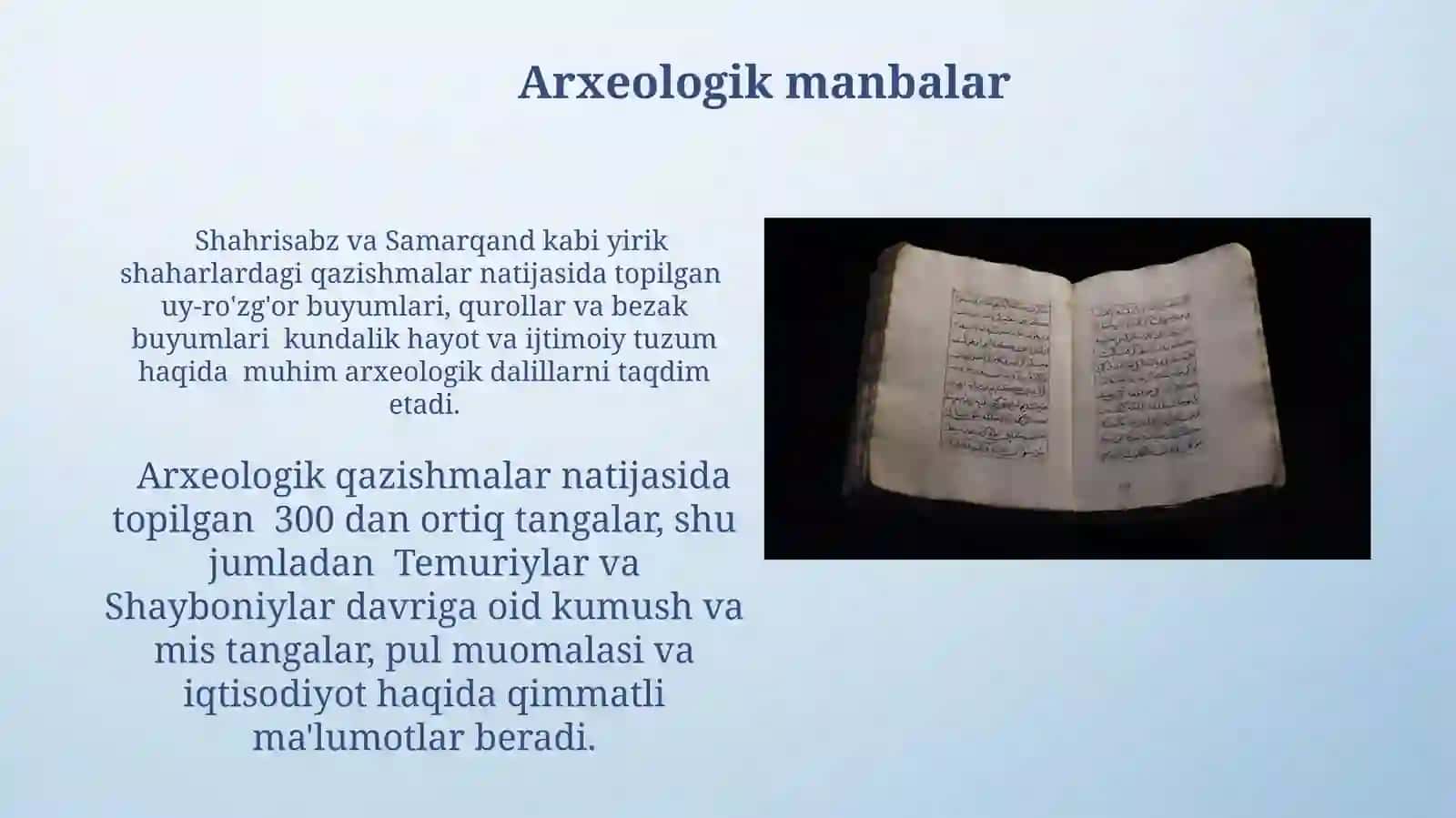 Temuriylar va Shayboniylar davri manbalari 3