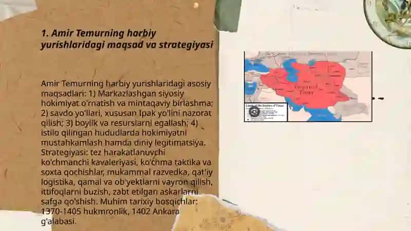 Amir Temur harbiy yurishlari va siyosati 3