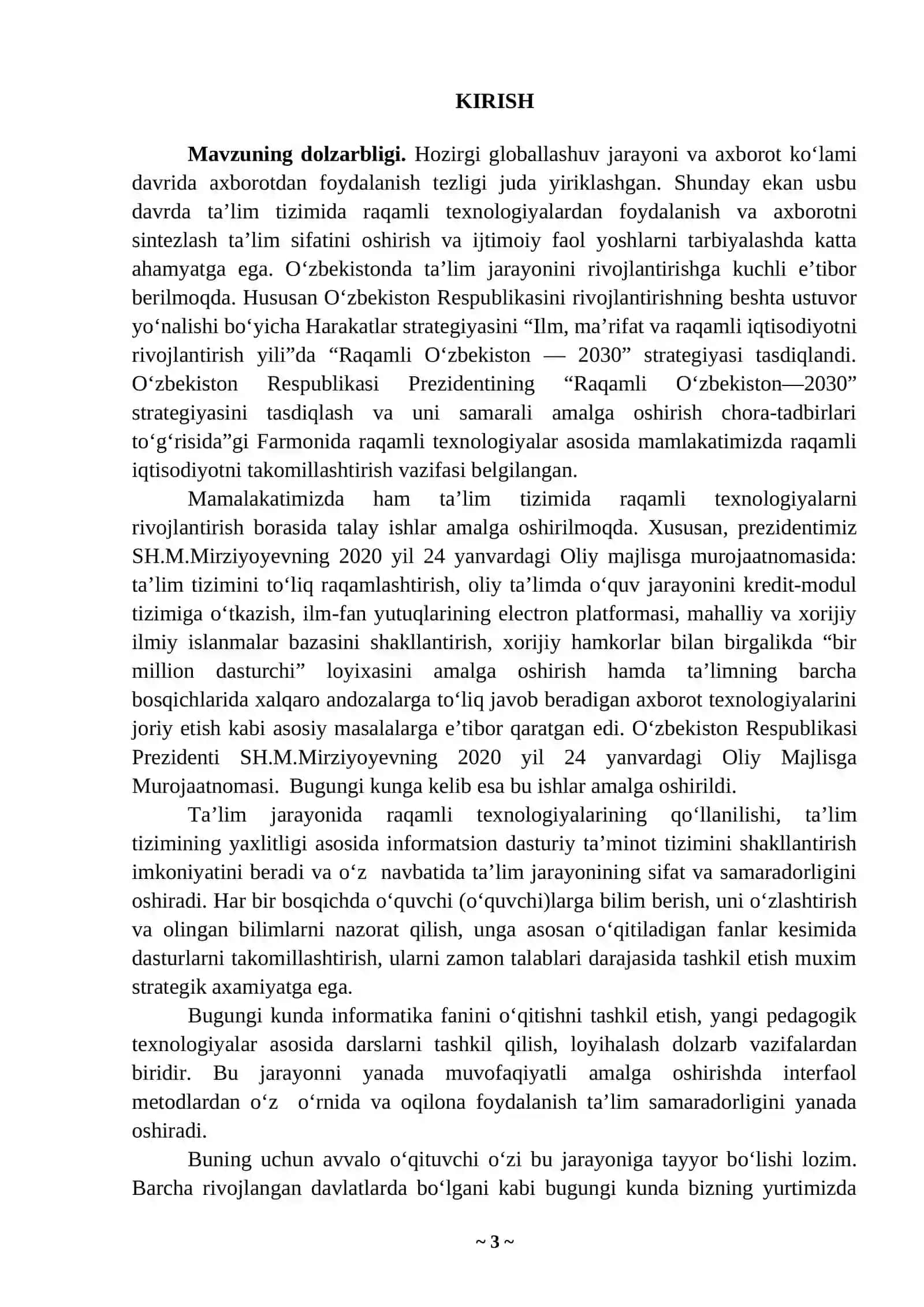 Informatika fanini o‘qitishda raqamli texnologiyalardan foydalanish metodikasi 3