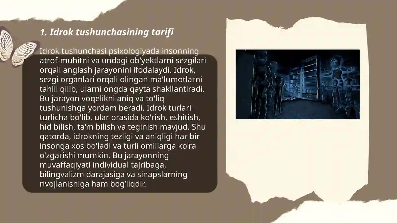 Idrok tushunchasi 3
