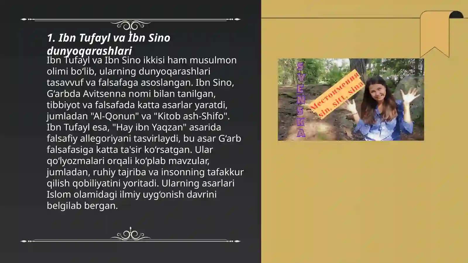 Ibn Tufayl va Ibn Sino dunyoqarashlari 3