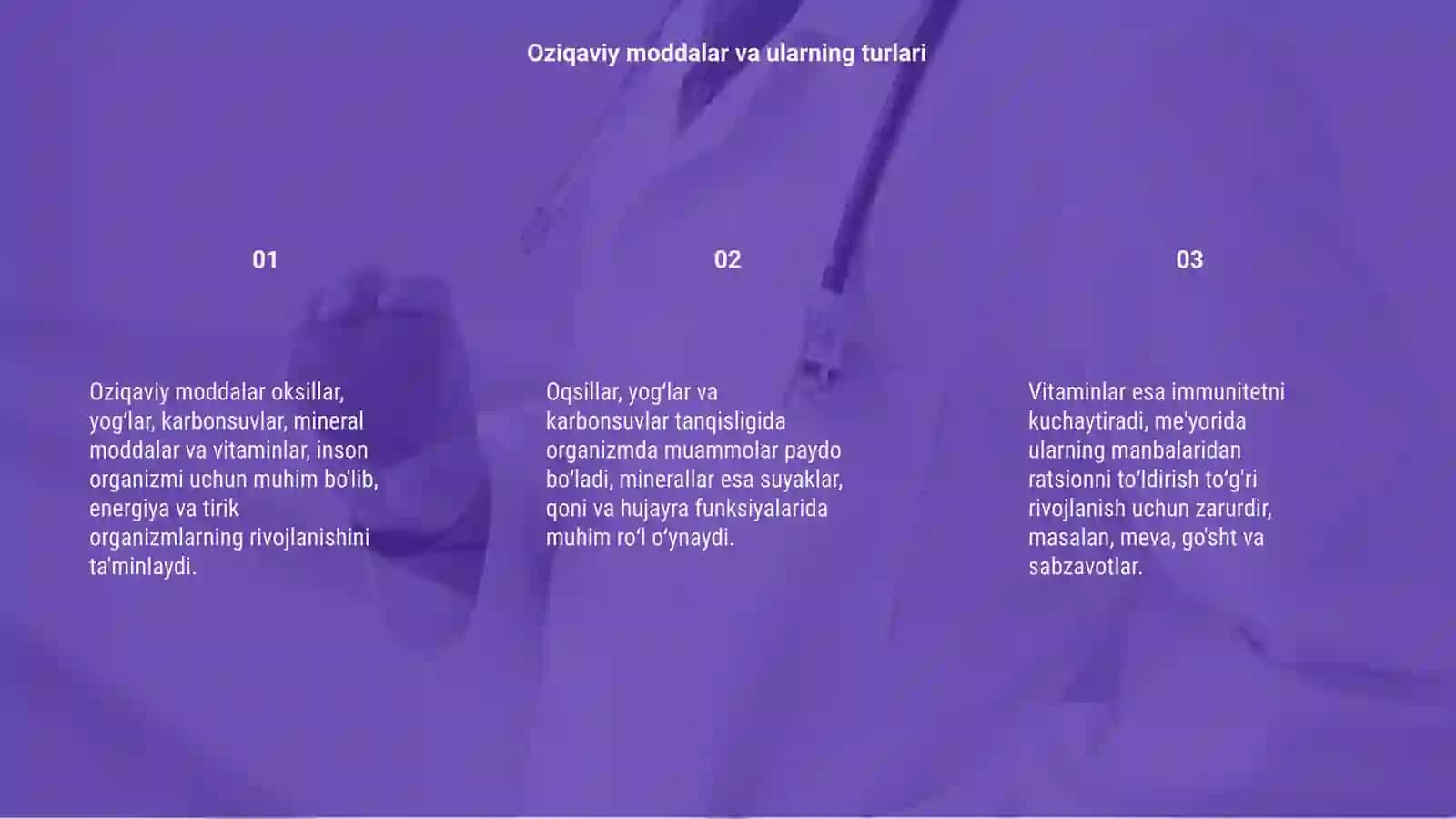 Oziqaviy moddalar va ularning turlari 3