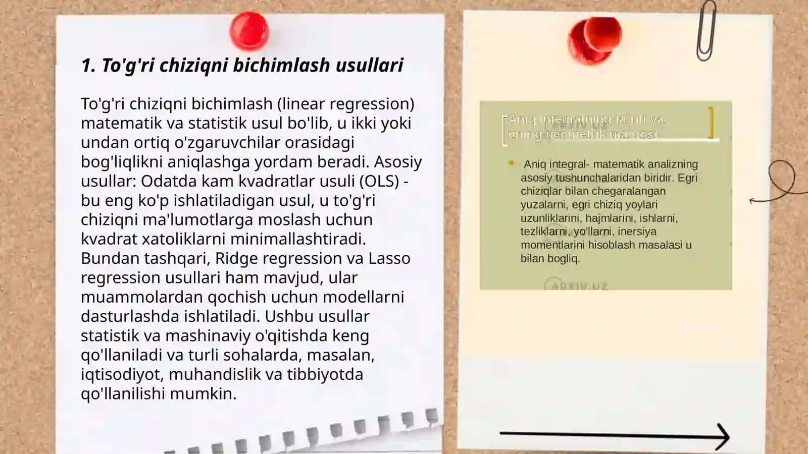 To'g'rilash metodiga doir geometrik masalalar 3