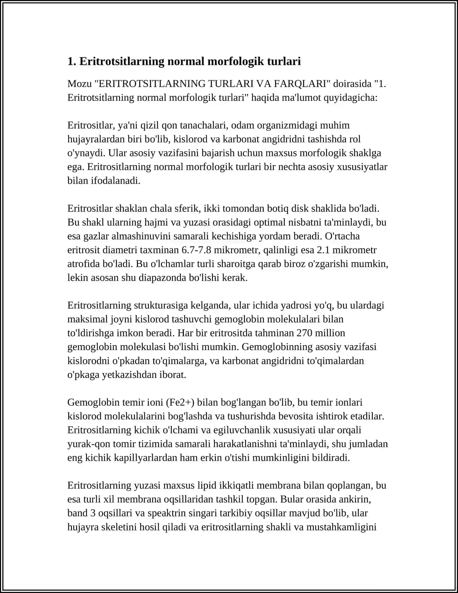 ERITROTSITLARNING TURLARI VA FARQLARI 3