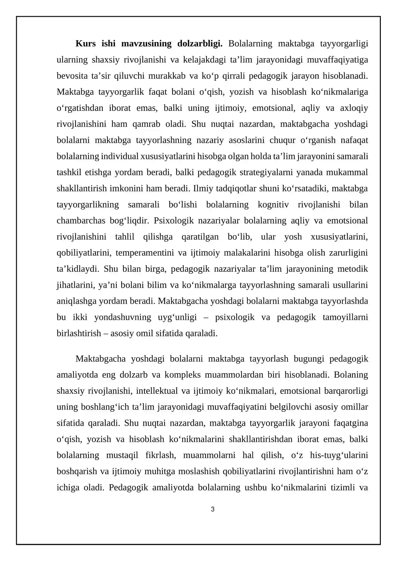 MAKTABGACHA YOSHDAGI BOLALARNI MAKTABGA TAYYORLASH NAZARIYALARI TAHLILI 3