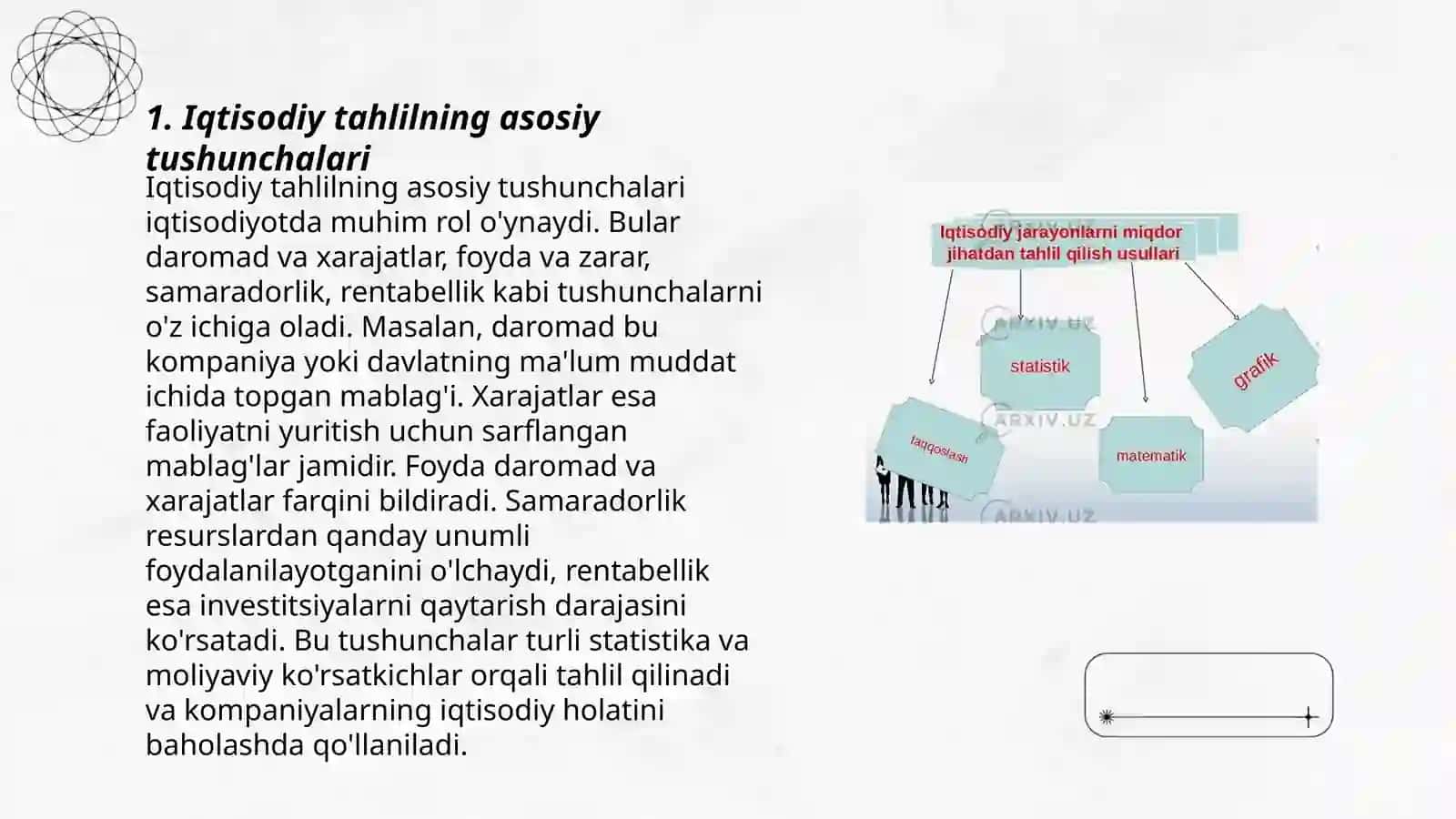 Iqtisodiy tahlilni tashkil etish va uning axborot manbai 3