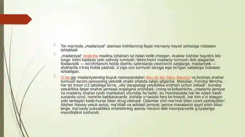 Madaniyatning ichki tuzilishi 3