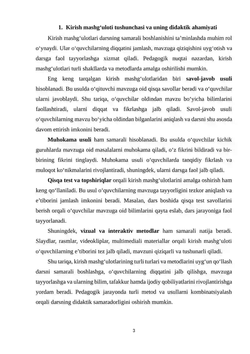 Adabiyot darslarida kirish mashg‘ulotlarining didaktik ahamiyati 3