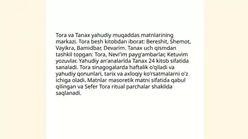 Tora va Tanax (yahudiy muqaddas matnlari) 3