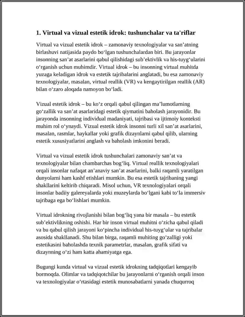 OLAMNI VIRTUAL VA VIZUAL ESTETIK IDROK ETISHNING FARQLARINI VA ULARNING TURLARI 3