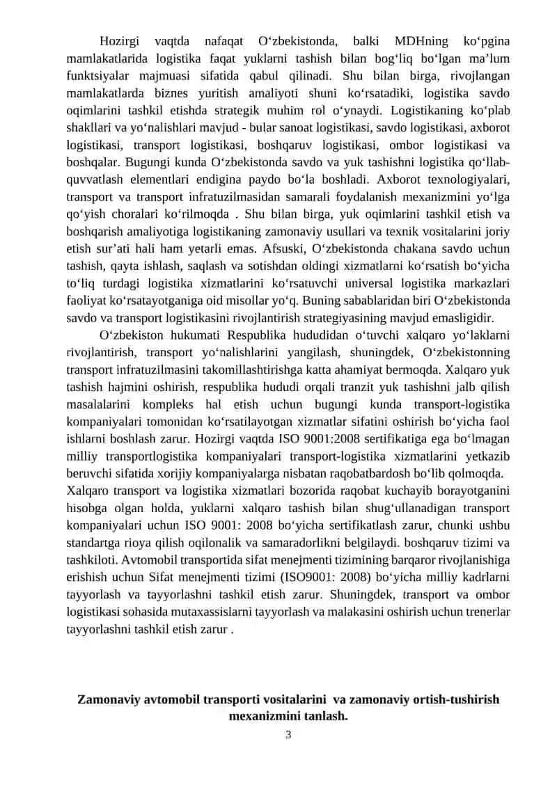 Zamonaviy avtomobil transporti 3