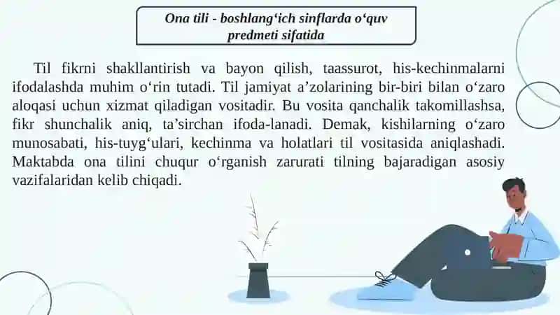 Ona tilidan Davlat ta’lim standarti va o‘quv dasturi mazmuni 3