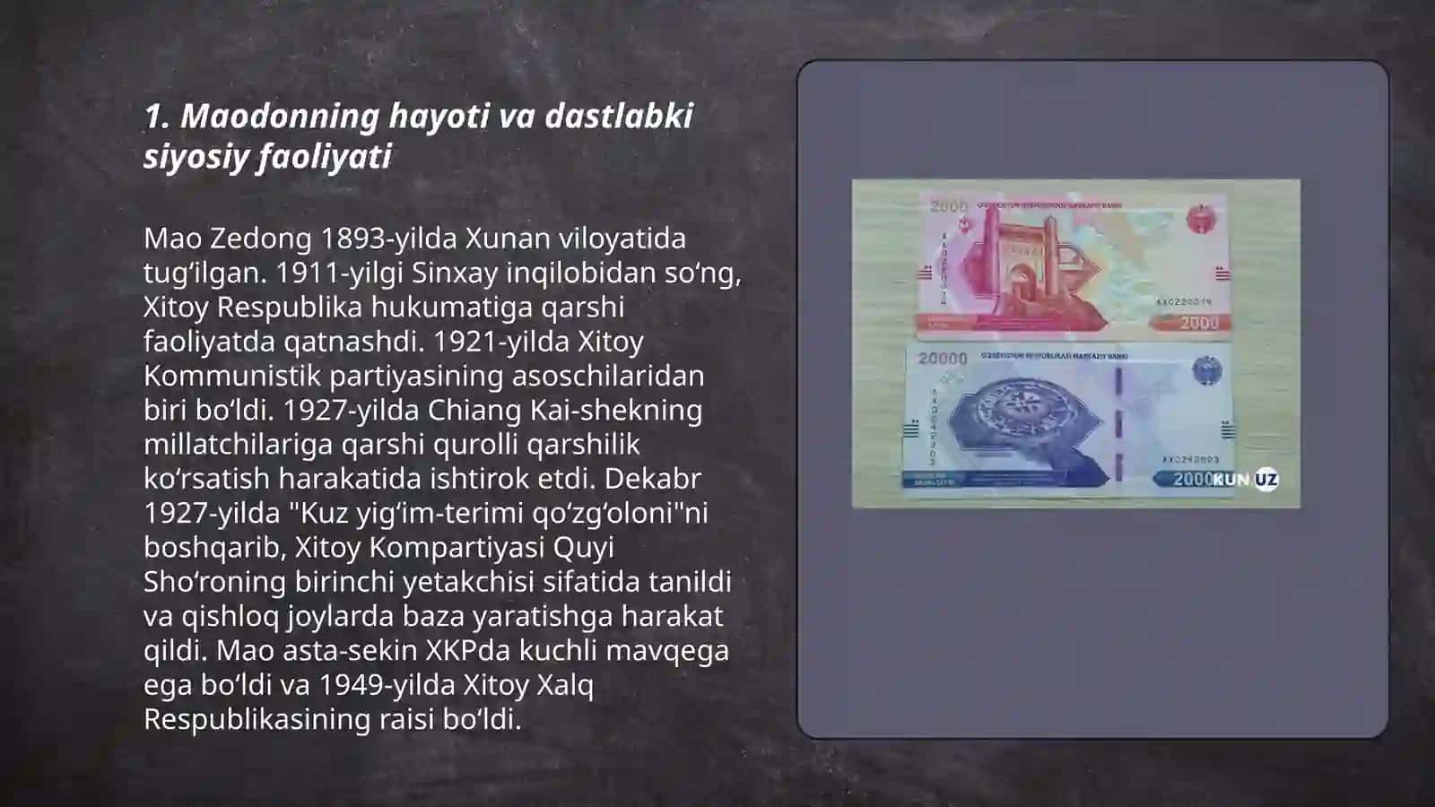 Maodonning Xitoy tarixidagi oʻrni 3