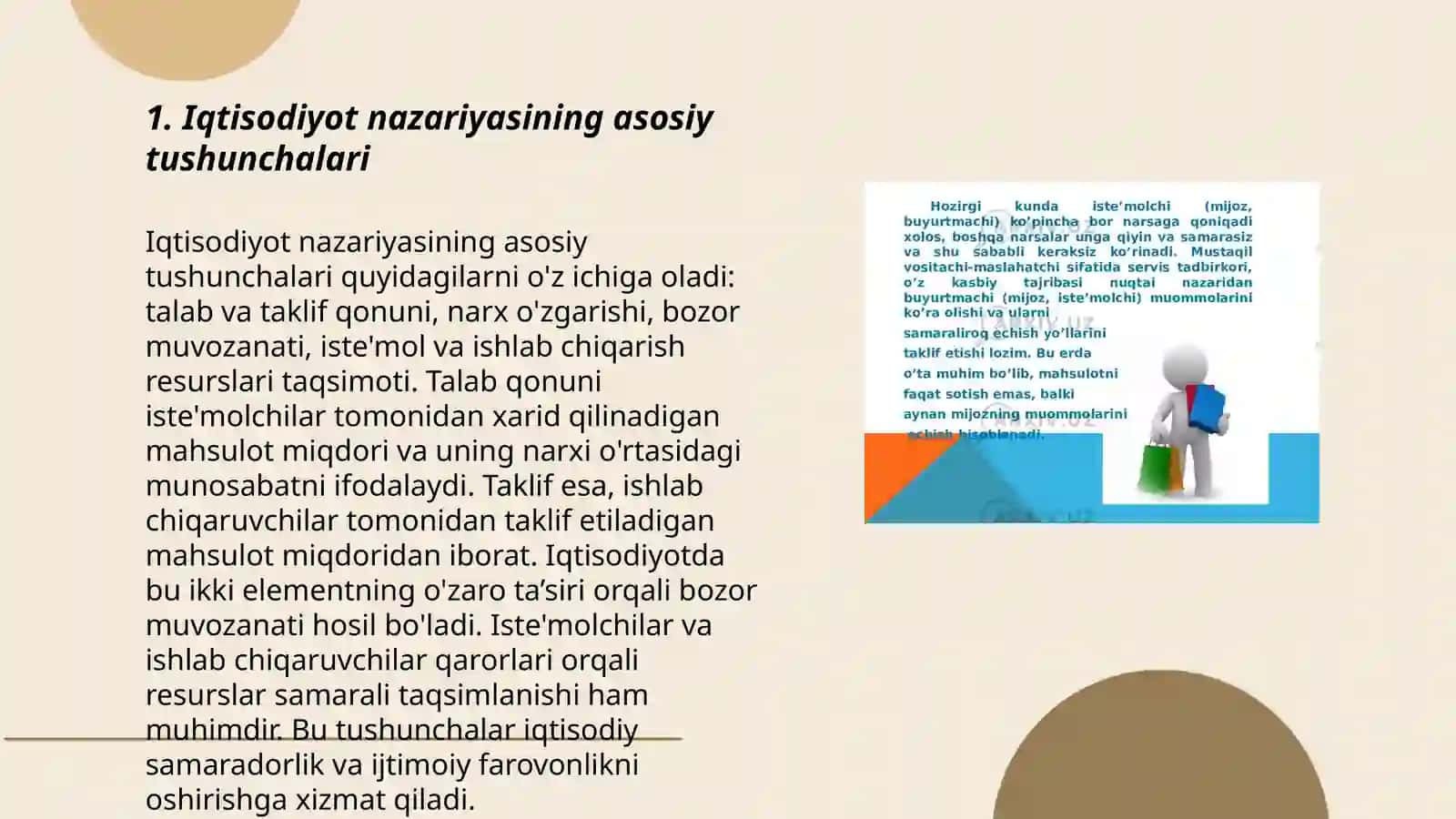 Iqtisodiyot nazariyasi va tadbirkorlik asoslari 3