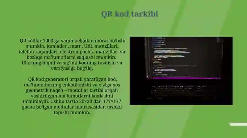QR kod yaratish va undan foydalanish 3