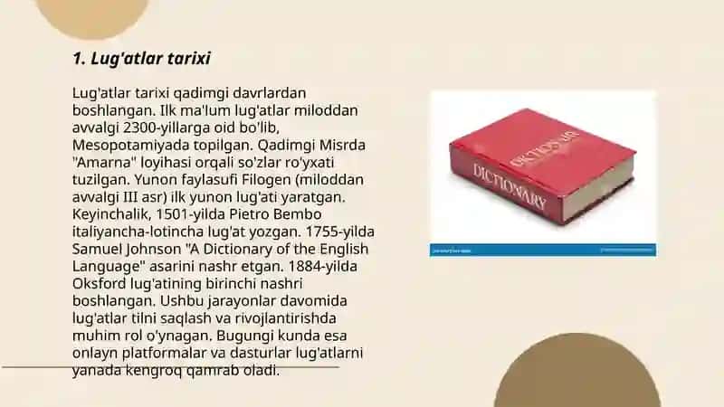 Lug'atlar tarixi 3