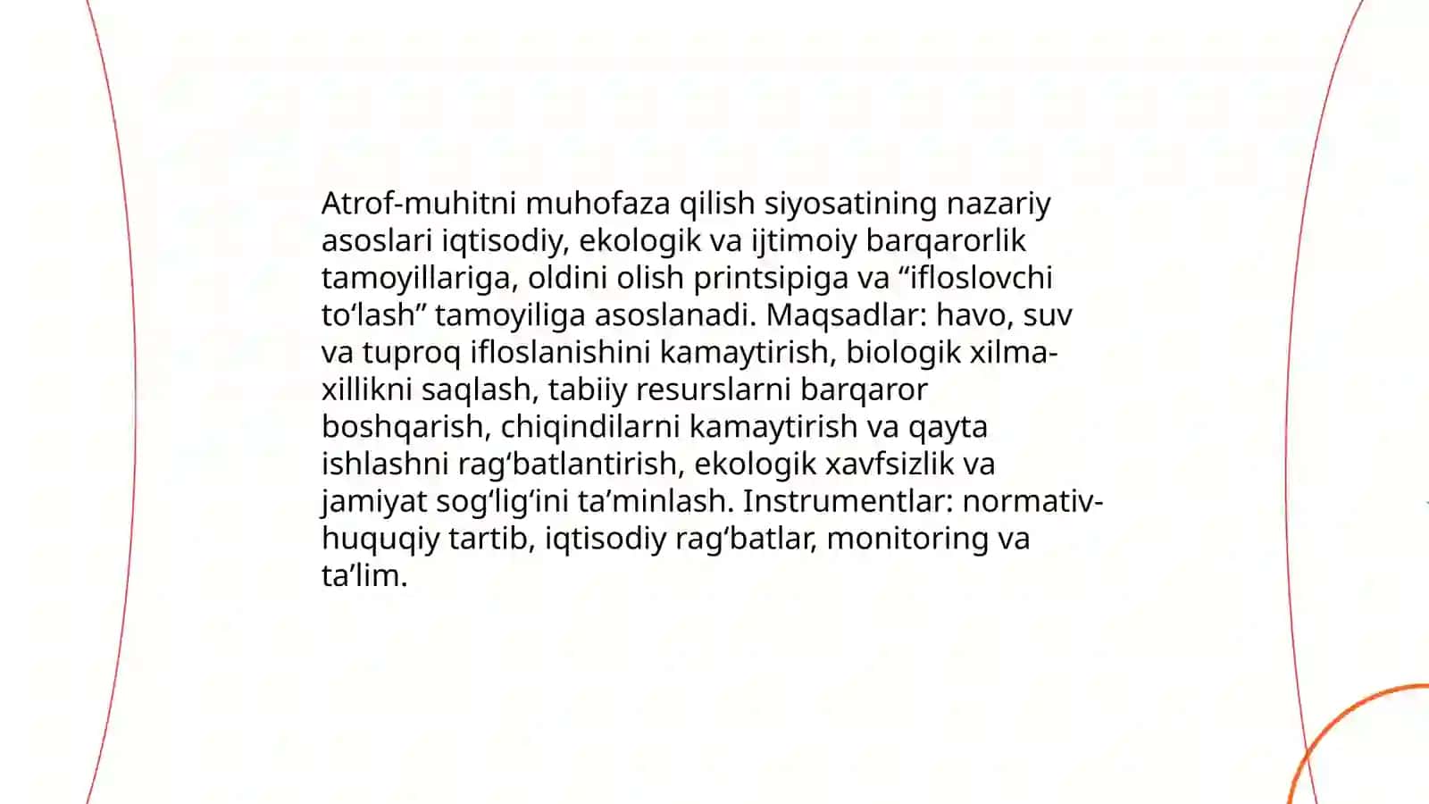 Atrof-muhitni muhofaza gilish sivosati 3