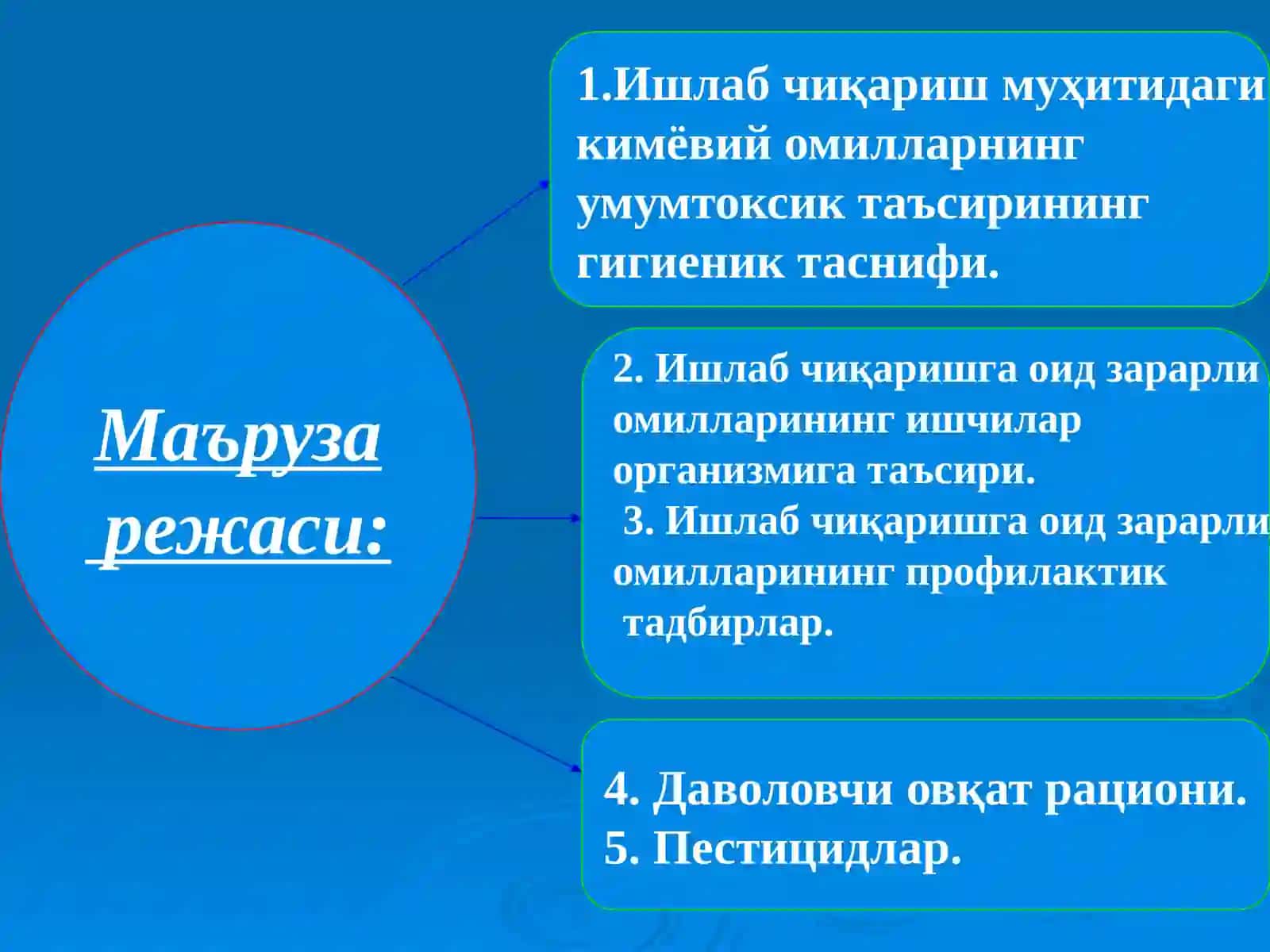 Ишлаб чиқариш муҳитидаги кимёвий омилларнинг гигиеник таснифи 3