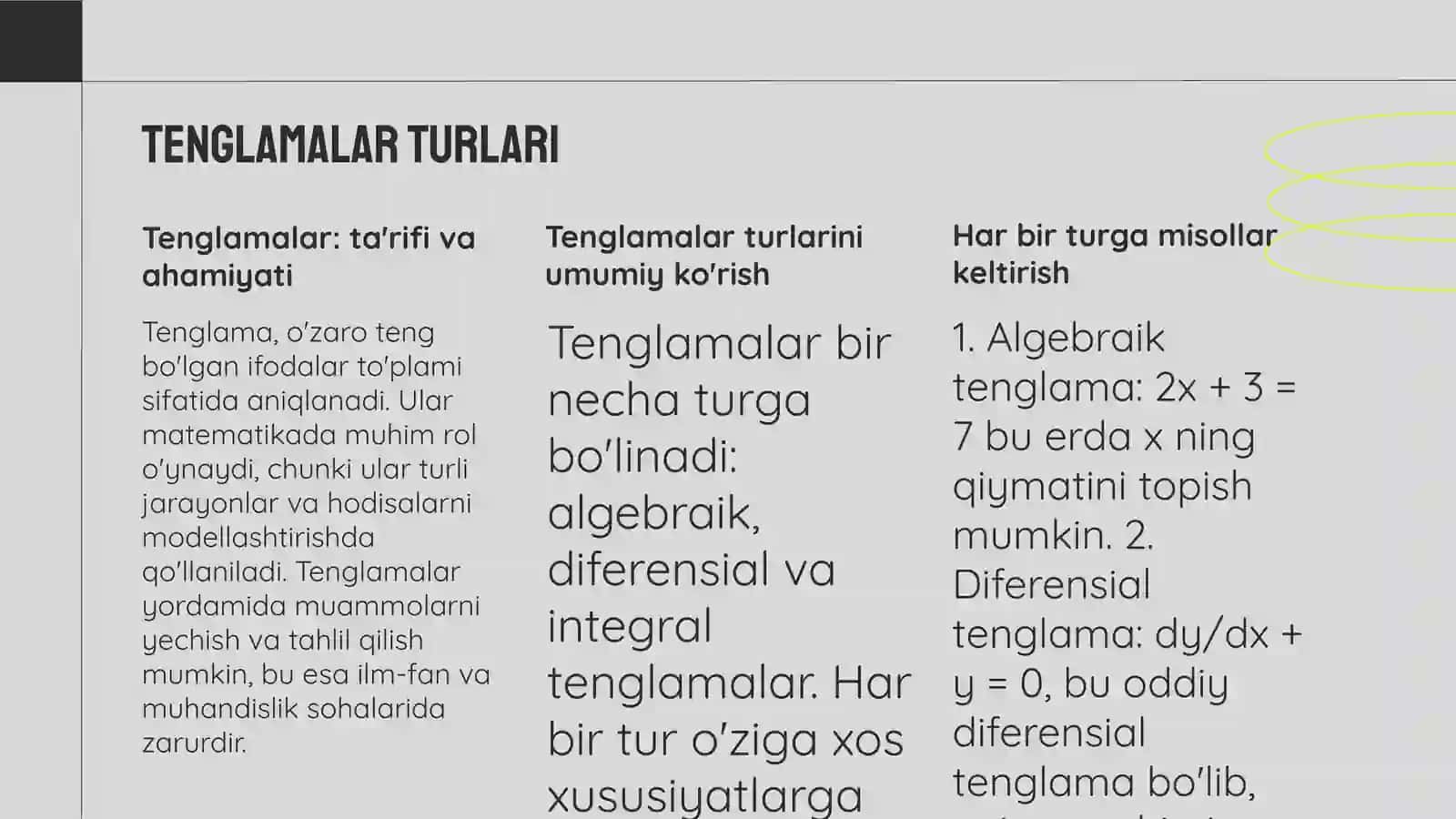 Differensial tenglamalar nazariyasi 3