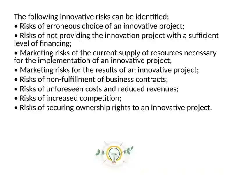 Evaluation of the effectiveness and cost of an innovative project 3