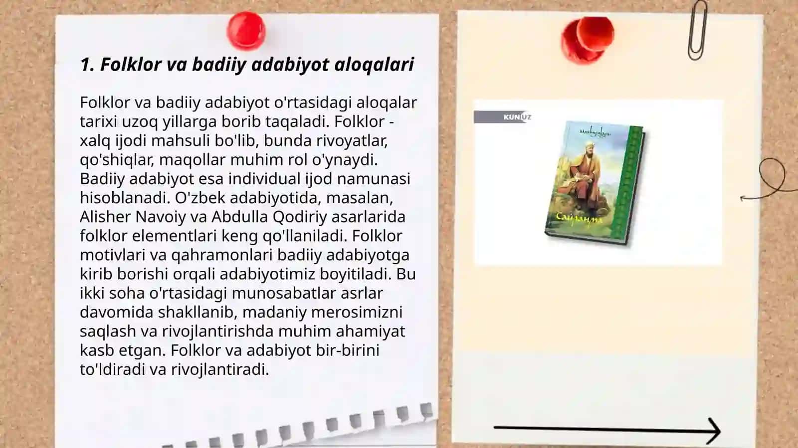 Folklor va badiiy adabiyot munosabatlari 3