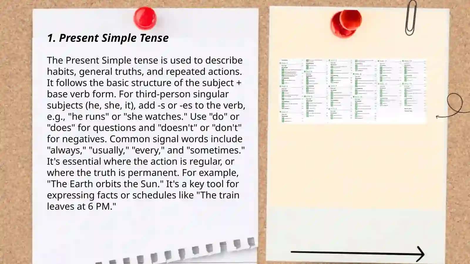 Create several grammar and vocabulary activities 3