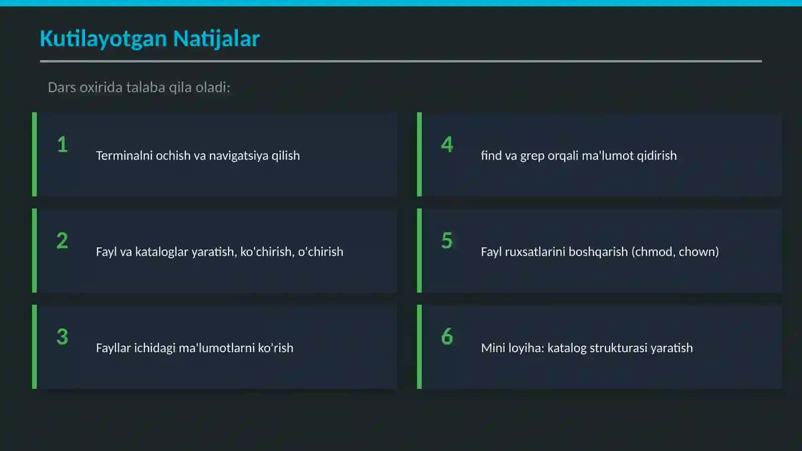 Linux Terminalida Ishlash 3