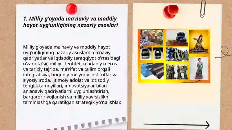 milliy g'oyada ma'naviy va moddiy hayot uyg'unligi 3