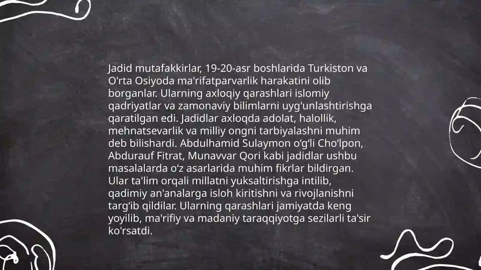 Jadid mutafakkirlarining axloqiy-estetik qarashlari 3