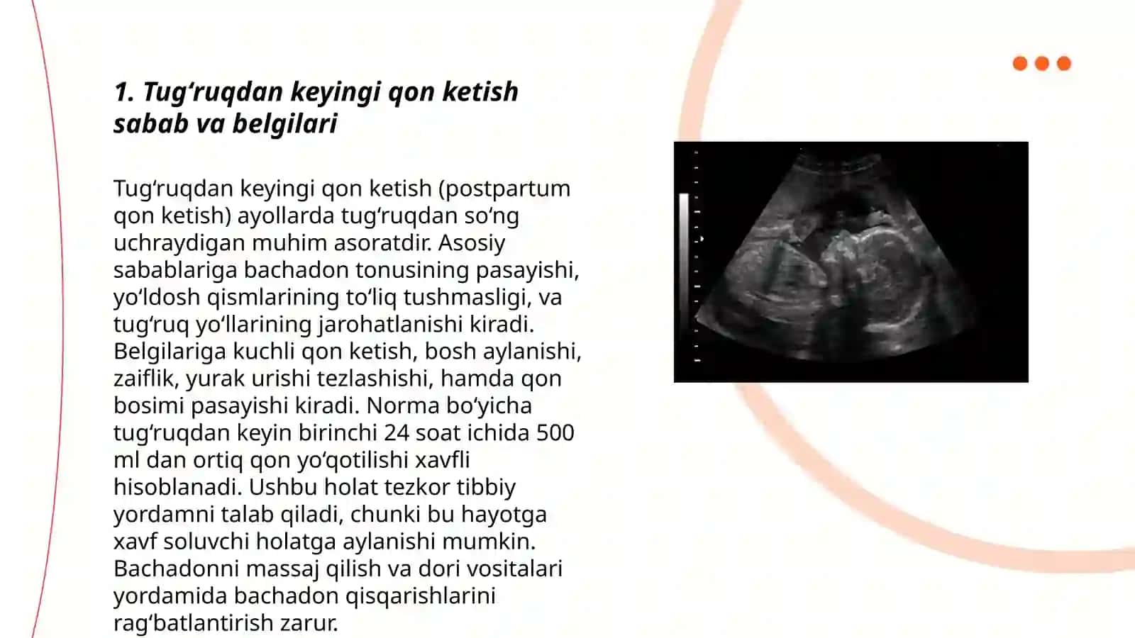 Tugʻruqdan keyin qindan qon ketishlar 3
