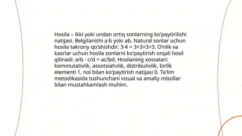 Hosila va uning ustida amallar bajariah metodikasi 3