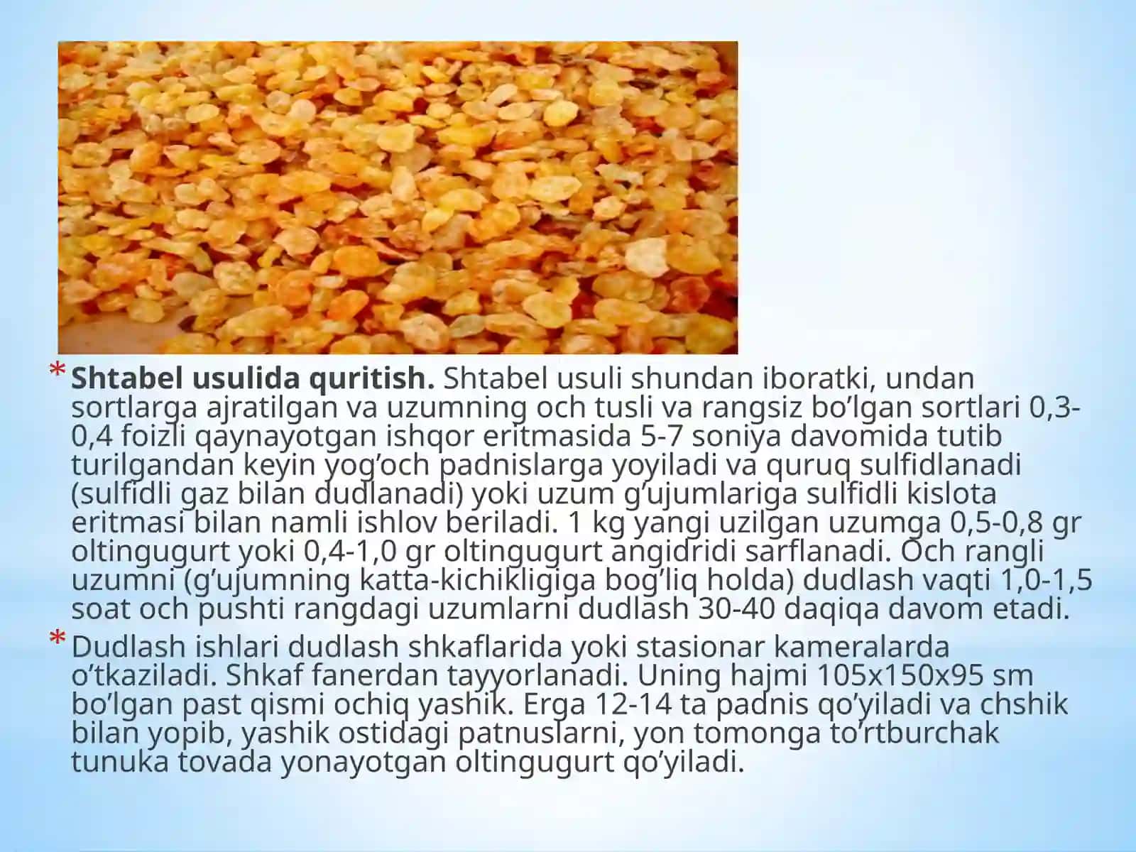 Meva-sabzavotlarni quritish texnologiyasi. 3