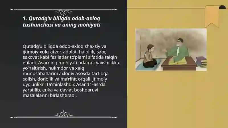 Qutadg‘u bilig da odob-axloq 3