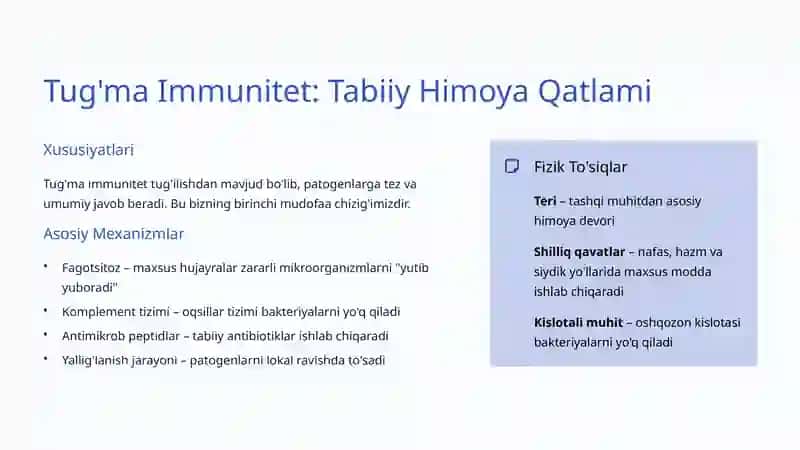 Immun Tizimi: Organizmning Himoyachisi 3