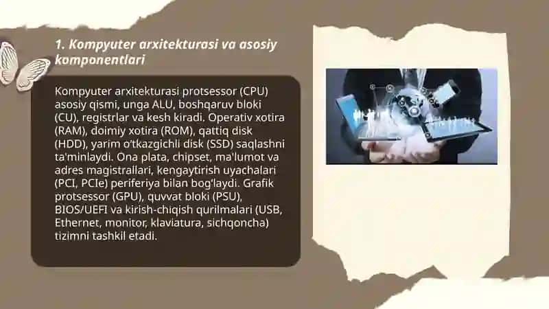 Axborot texnologiyalarining texnik vositalari 3