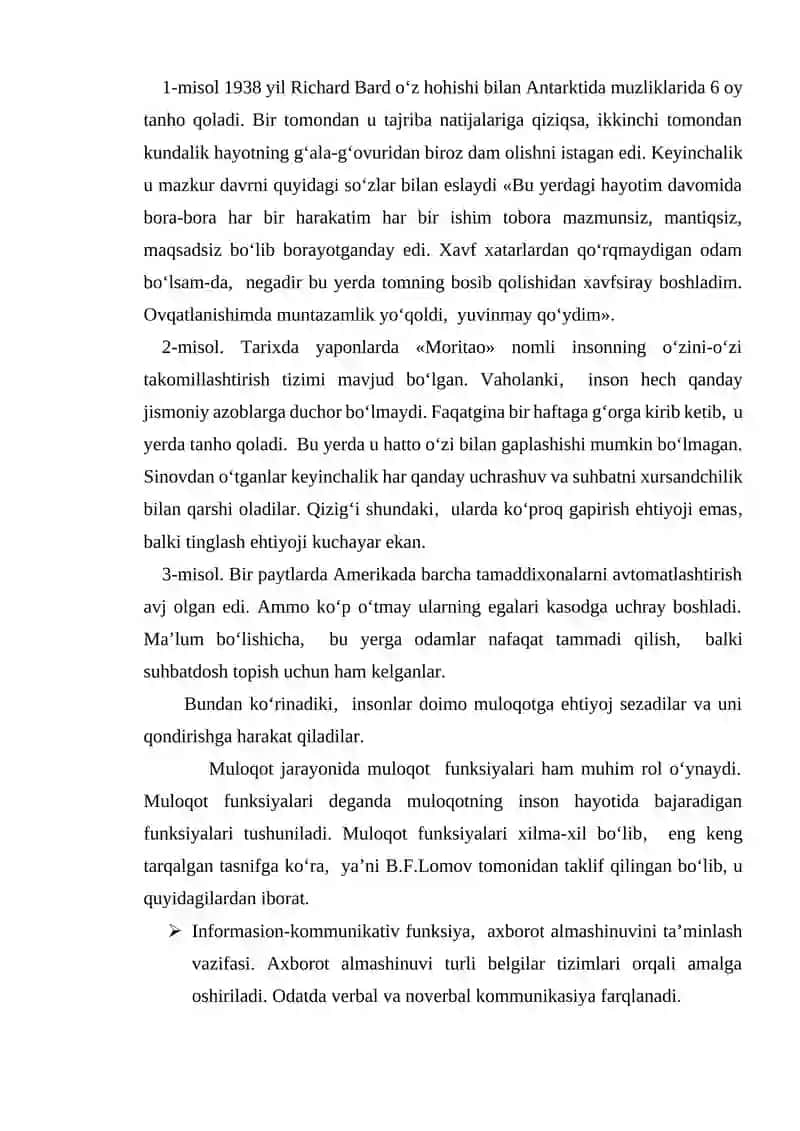 Muloqot va shaxslararo munosabatlar psixologiyasi 3