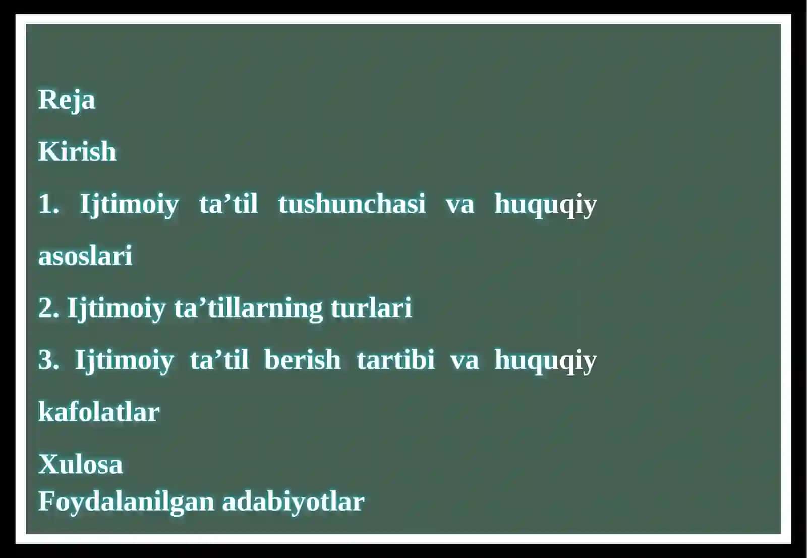 Ijtimoiy ta’til 3