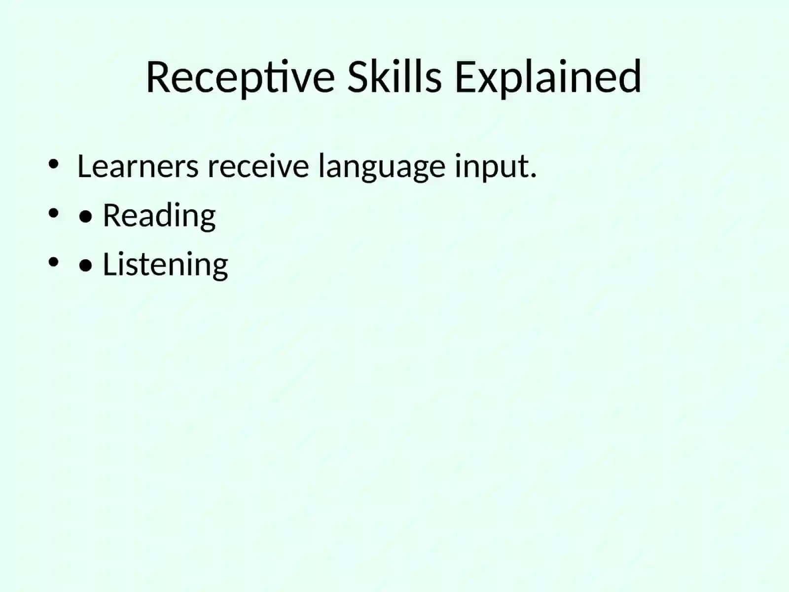 Receptive & Productive Skills 3
