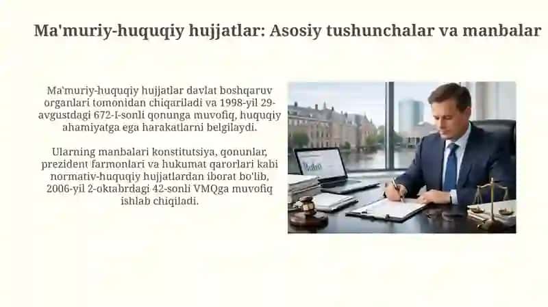 Ma'muriy-huquqiy hujjatlar 3