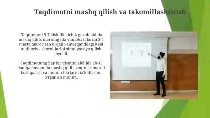 Prezentatsiya yaratish bosqichlari 3