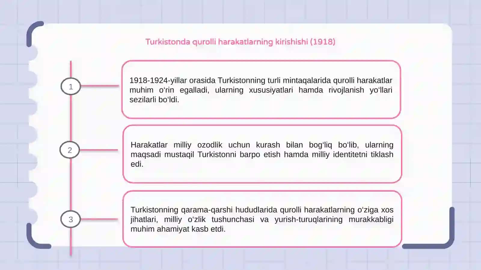 Turkistonning turli mintaqalarida qurolli harakatning xususiyatlari (1918-1924-yillar) 3