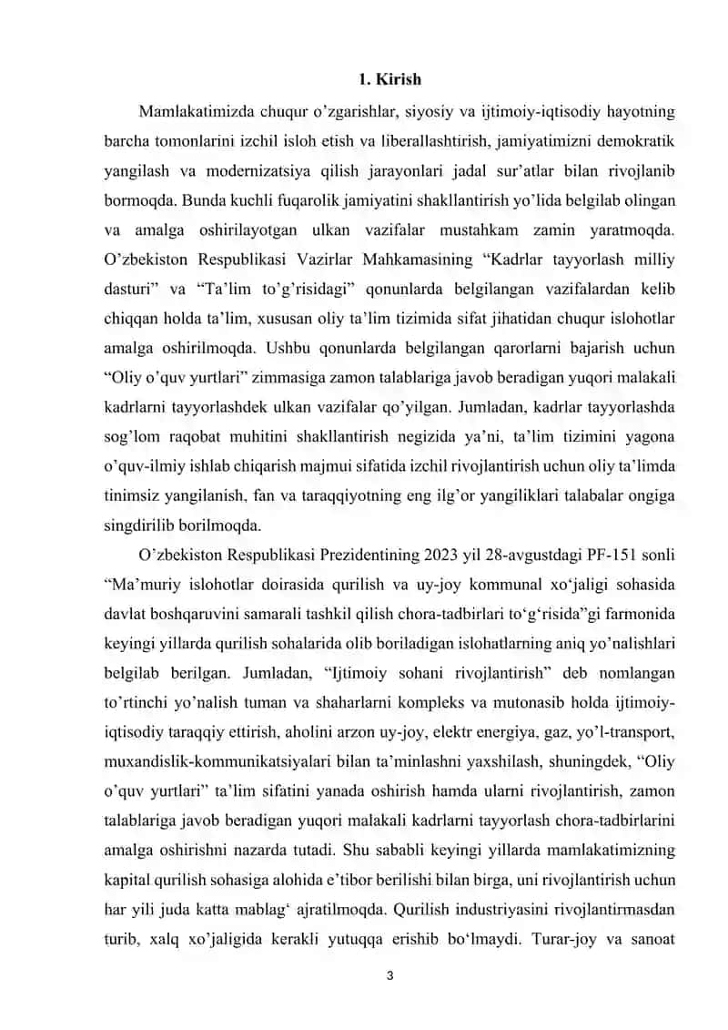 Yillik unumdorligi 500 ming m3 bo‘lgan Arbolit blok ishlab chiqarish texnologiyasi 3